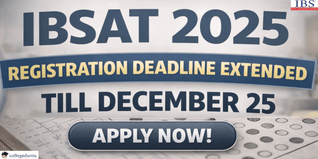 IBSAT 2025 Registration Extended Till December 25; Exam Takes Place on December 27–28; Apply Now